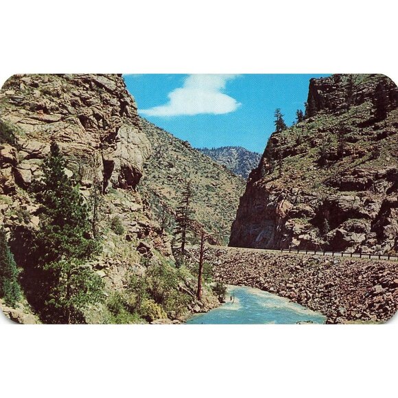 Other - Postcard Clear Creek Canon from Colorow Point Vintage Linen Posted 1930-1950